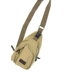 Adjustable Canvas Single Strap Sling Crossbody Bag